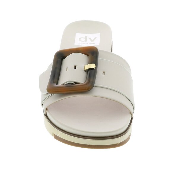 DV DOLCE VITA WOMEN'S CASTOR TORTOISE SHELL BUCKLE SANDALS IVORY🆕FAST😮‍💨⚡🚚 - Picture 6 of 15